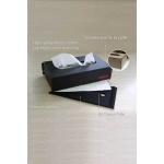 Elegant Nappa Leather Tissue Box Plain Black And RedDashboard Accessories