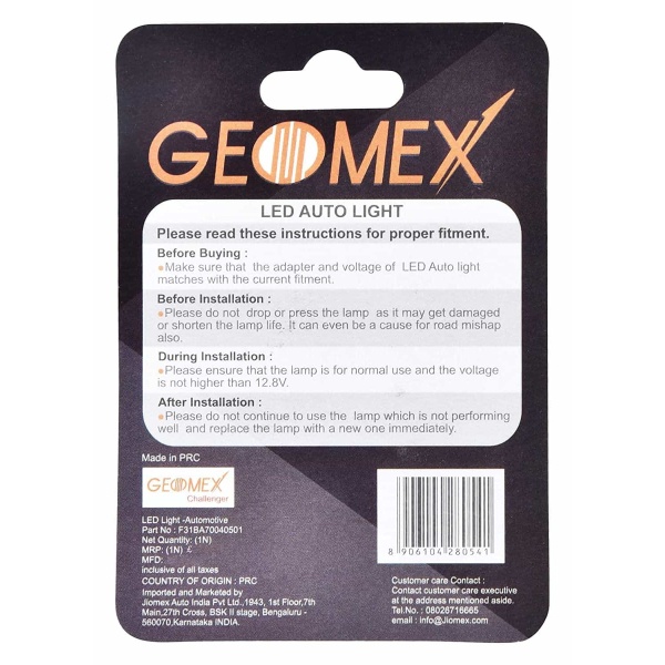 Geomex Roof Light Bulb 4 Led (Set of 2)