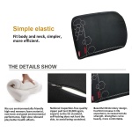 Elegant Zig Memory Foam Lumber Support Pillow - Black