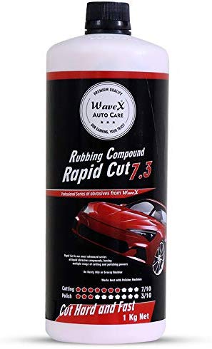 Wavex Rubbing Compound Rapid Cut 7.3 (Cut 7/10, Polish 3/10) Cut Hard and Fast, 1 Kg