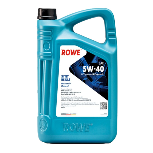 Rowe Hightec Synt RS DLS SAE 5W-40 Engine Oil - 1L