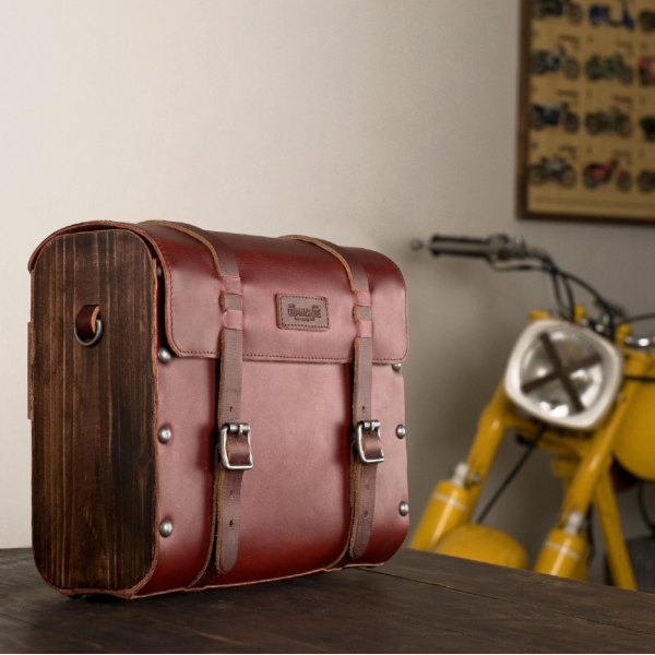 Cherry Red Heritage Pannier Bag
