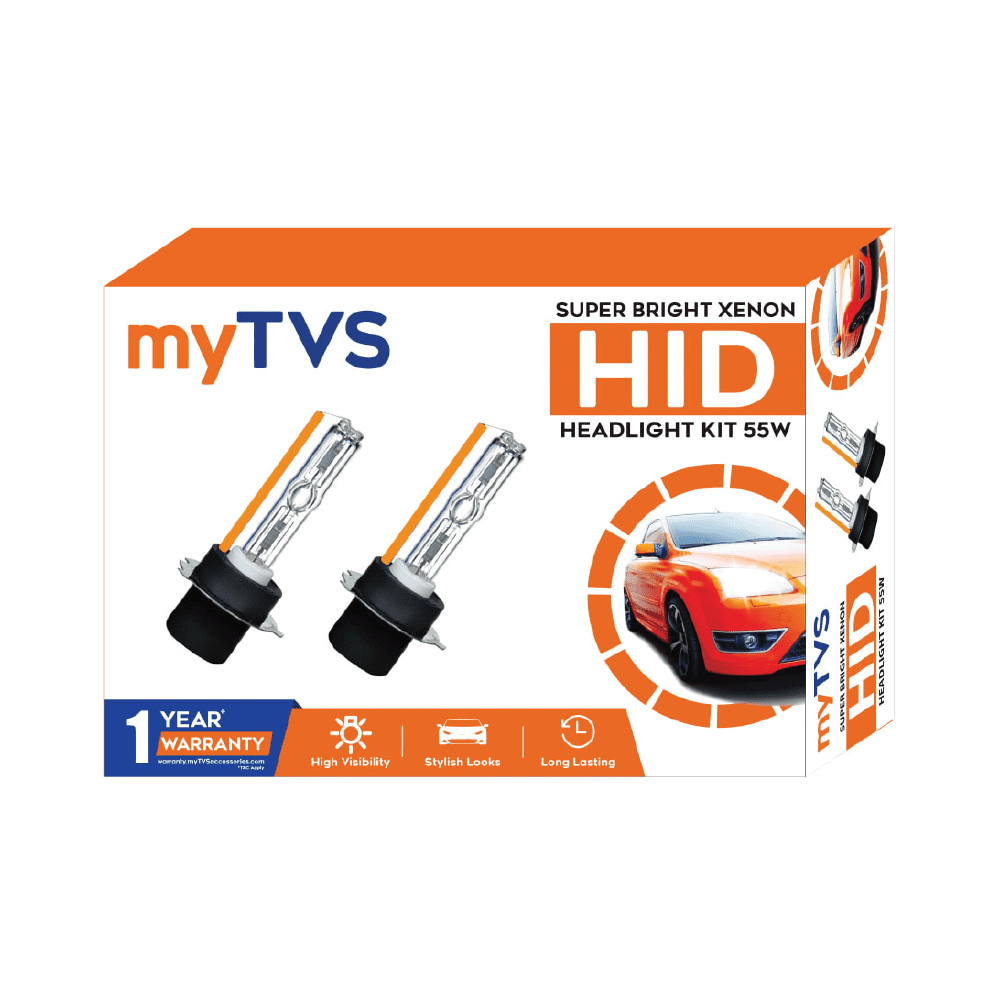 myTVS THID H3 6000K HID Headlight Bulbs Kit for Car 55W