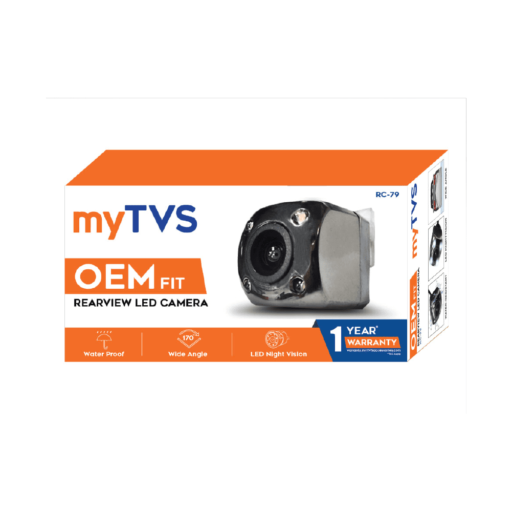 myTVS TRC-79 OEM Fit Metal Body LED Camera - Compass