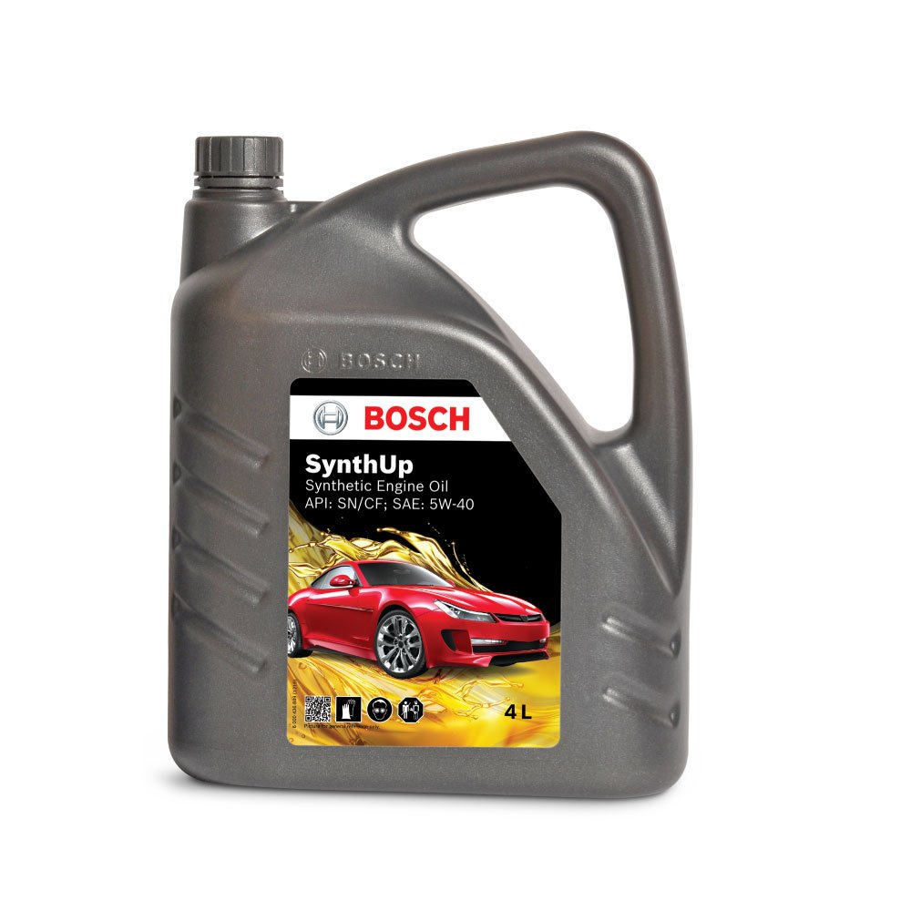 Bosch Synthup Api Sn/cf Sae 5w 40 Fully Synthetic Engine Oil For Passenger Cars 4 L - F002h24601en