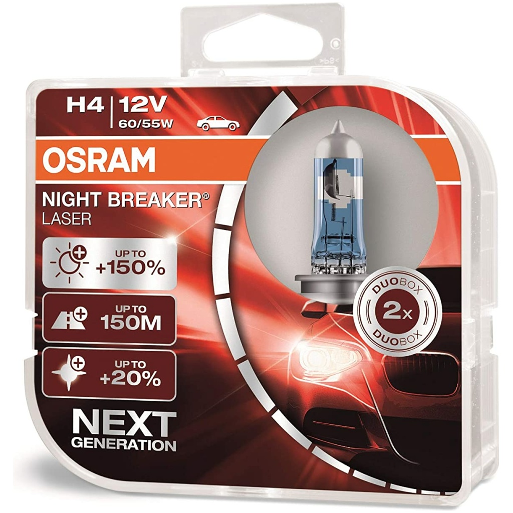 Osram H4 Night Breaker Laser Duo Box Light Next GEN (60/55W