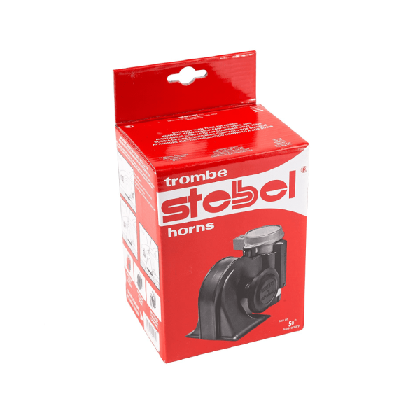 Stebel 11690019 Nautilus Compact Mini Air Horn for Truck, Motorcycle, Scooter Black