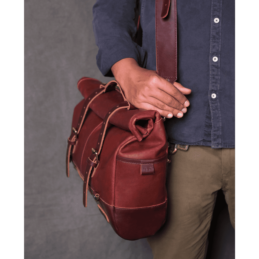 Cherry Red Outlaw Saddle Bag