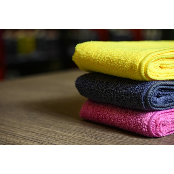Wavex Microfiber Car Cleaning Cloth-Water Magnet Drying Towel-Set of 3 Pcs-40x40cm-340 GSM