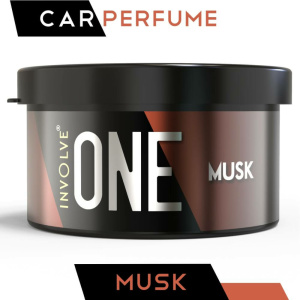 Involve ONE Musk Organic Car Perfume - Best Car Air Freshener | Strong Masculine Car Fragrance - IONE01