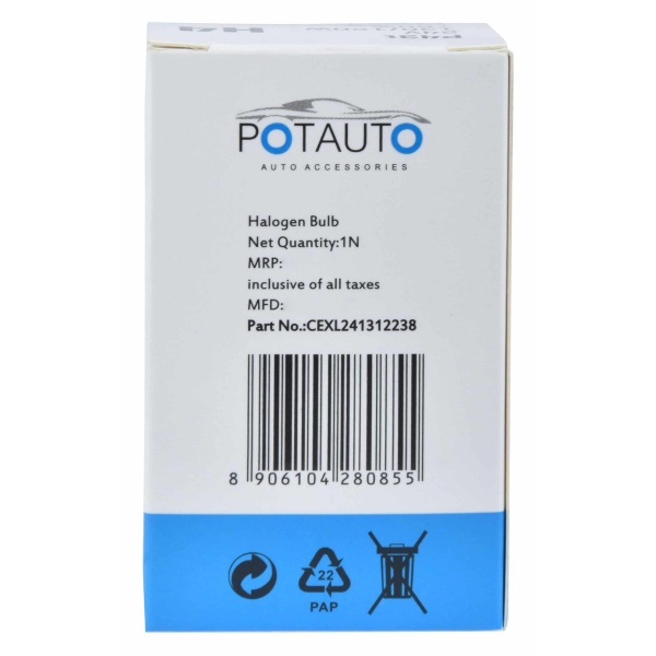 Potauto H4 Headlight Bulb P43t 24V 130/120W +60%