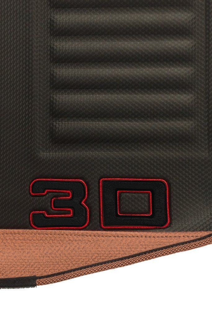 Elegant Diamond 3D Car Floor Mat Black and Beige Compatible With Mahindra Xuv500