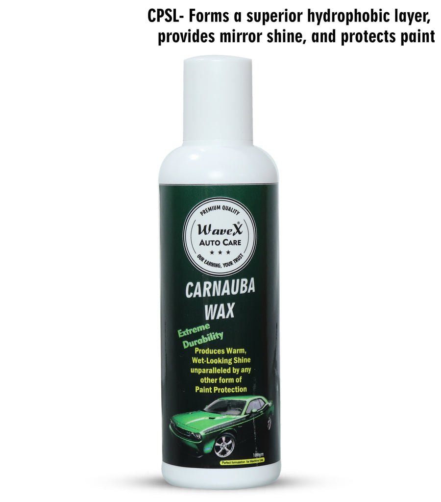 Wavex Car Care Kit Contains Carnauba Wax, Dashboard and Leather Conditioner, Scratch Cleaner, Premium Microfiber Towel, 2- Ultra Fine Foam Applicators