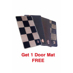 Elegant Cord Carpet Car Floor Mat Black and Blue Compatible With Tata Indica