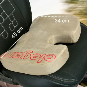 Elegant Active Memory Foam Coccyx Seat Cushion Pillow Beige
