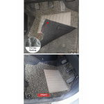 Elegant Grass PVC Car Floor Mat Beige and brown Compatible With Hyundai Creta