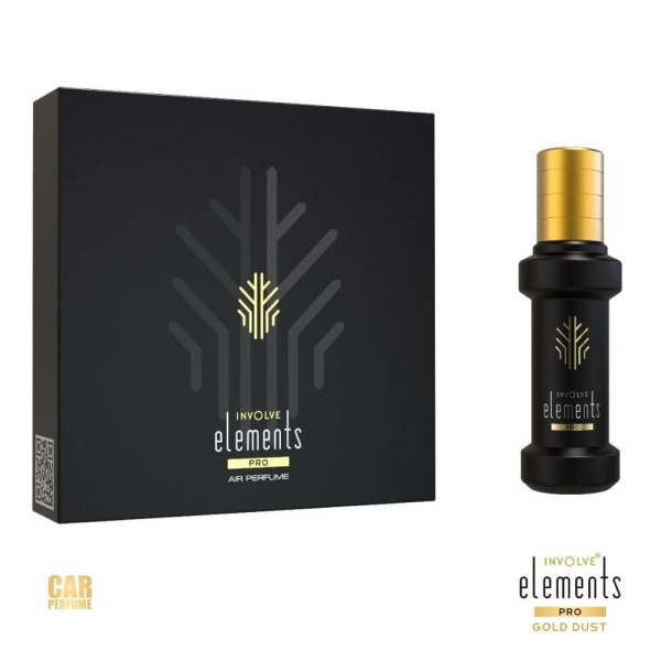 Involve Elements Pro Gold Dust - Luxury Spray Car Air Perfume - Fine Fragrance - IEP01