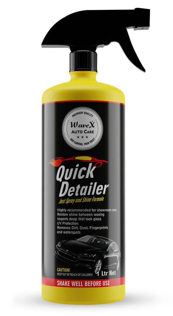 Wavex Quick Detailer with UV Protectant - High Gloss Car Polish and Detailing Liquid (1 Ltr)