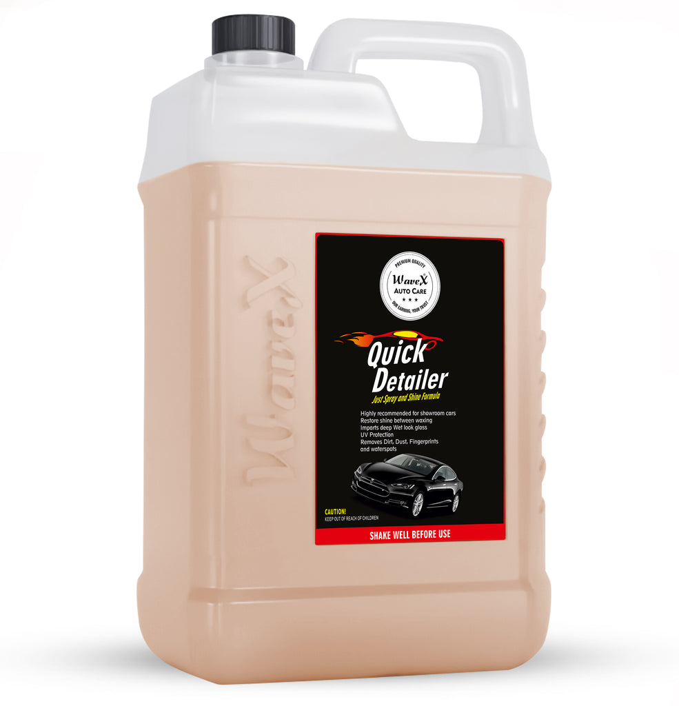 Wavex Quick Detailer with UV Protectant - High Gloss Car Polish and Detailing Liquid (5 Ltr)