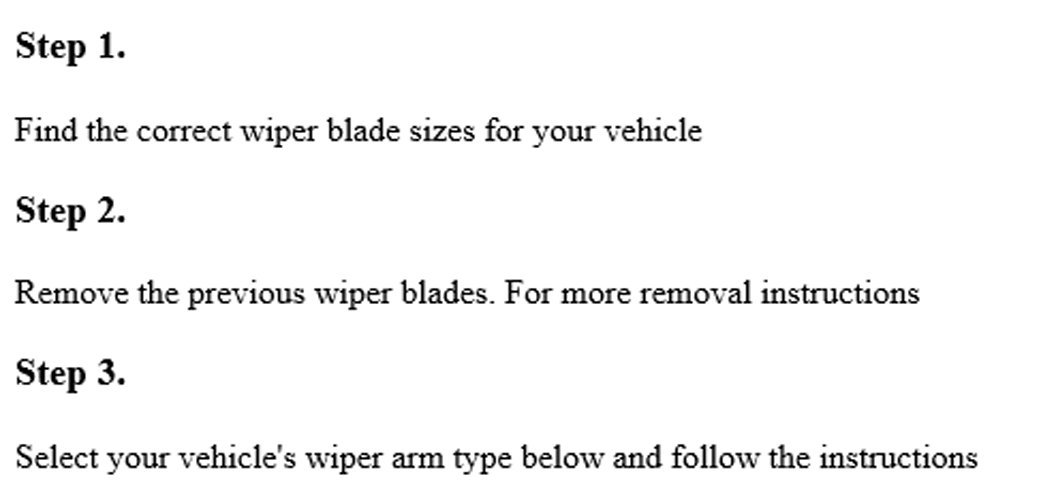 RX WB WBeater Wiper Blades 14 Inches