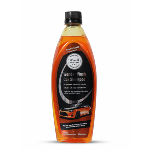 Wavex Wonder Wash Car Shampoo (500ml) pH Neutral Formula - Honey Thick, Luxurious Suds That Always Rinses Clean - Ultra Slick Formula That Wont Scratch or Leave Water Spots, Peach Fruit Fragrance