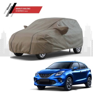 Polco Maruti Suzuki Baleno Car Body Cover with Antenna Cover, Mirror Pockets and 100% Water Repellent (K-Series)