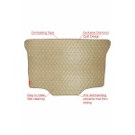 Elegant Luxury Leatherette Car Dicky Mat Beige Compatible With Renault Pulse