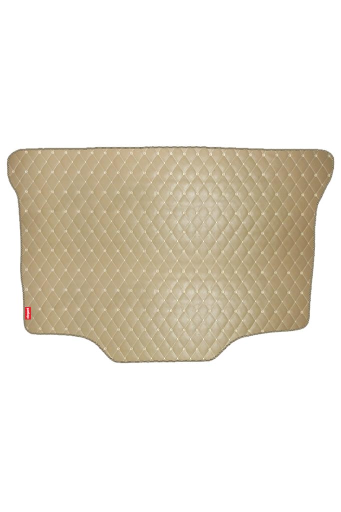 Elegant Luxury Leatherette Car Dicky Mat Beige Compatible With Renault Pulse