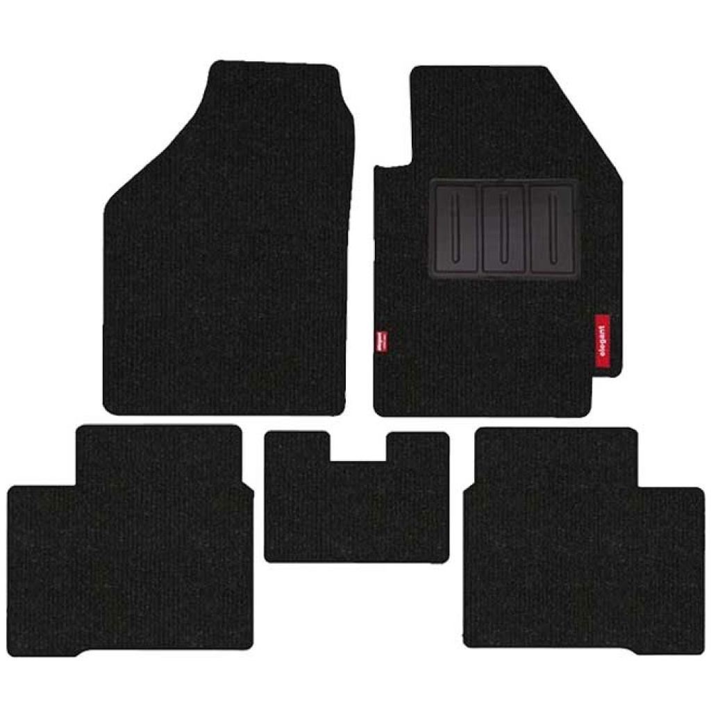 Elegant Carry Carpet Car Floor Mat Black Compatible With Honda Amaze