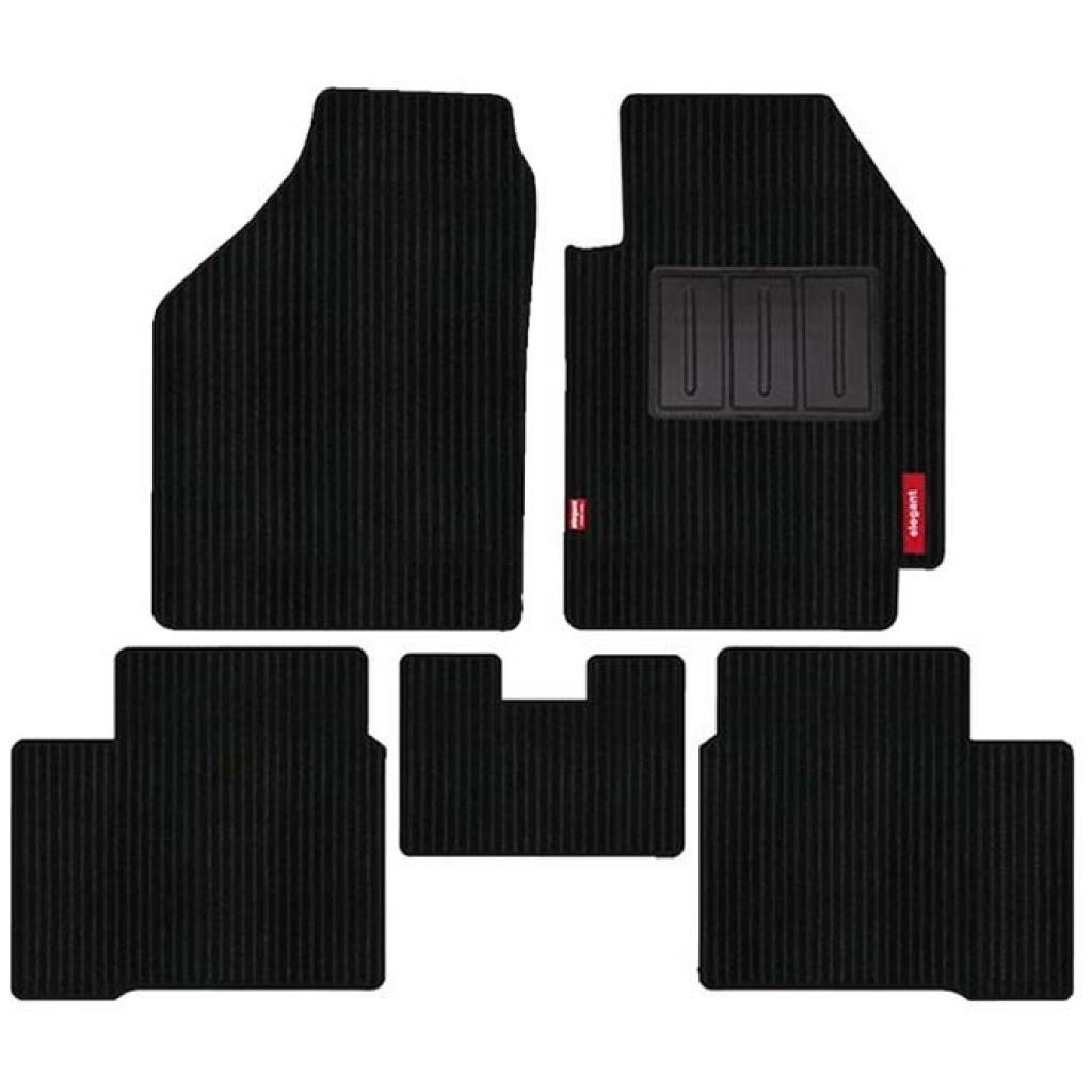 Elegant Cord Carpet Car Floor Mat Black Compatible With Maruti Baleno 2015-2021