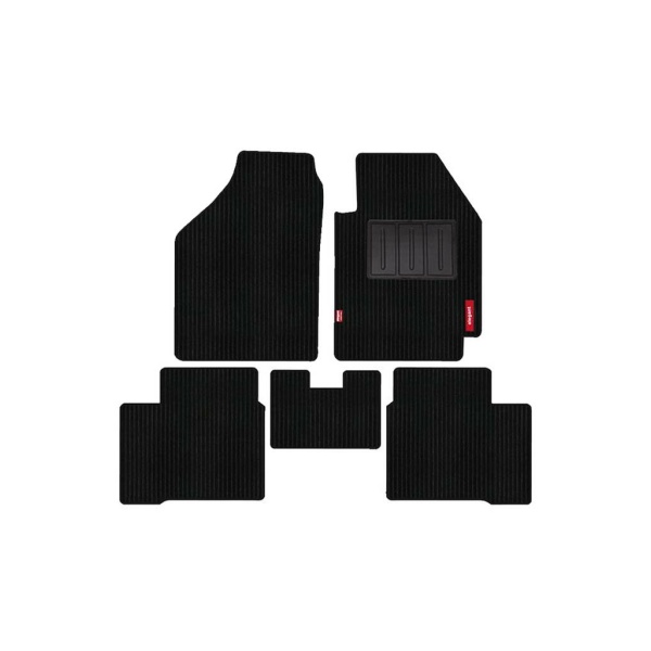 Elegant Cord Carpet Car Floor Mat Black Compatible With Renault Pulse