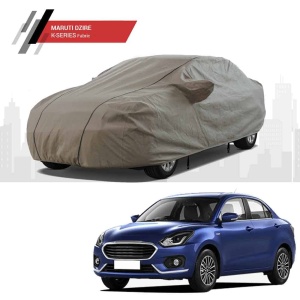 Polco Maruti Suzuki Swift Dzire Car Body Cover with Antenna Cover, Mirror Pockets and 100% Water Repellent (K-Series)