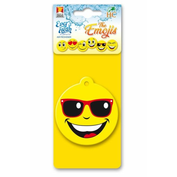 Everfresh Cool Emojis Decorative Air Freshener (STR/BBG/VNL)