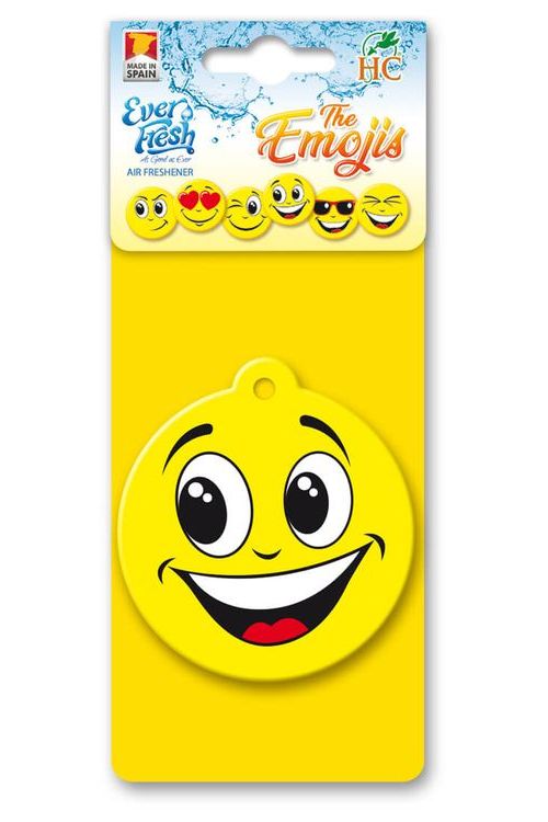 Everfresh Emojis Smile Decorative Air Freshener (STR/BBG/VNL)