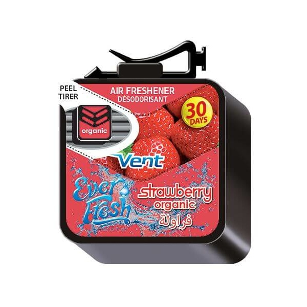 Everfresh Strawberry Ac Vent Air Freshener - EOV - STR