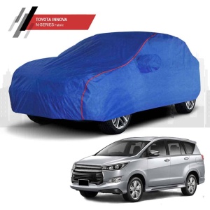 Polco Toyota Innova Car Cover with Antenna Cover, Mirror Pockets and 100% Water Repellent (N-Series)