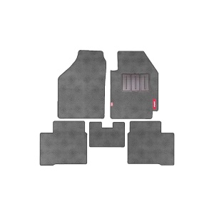 Elegant Jewel Anthra Carpet Car Floor Mat Grey Compatible With Toyota Qualis