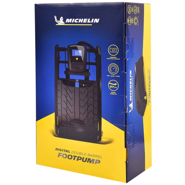 Michelin 12209 Digital Double Barrel Foot Pump