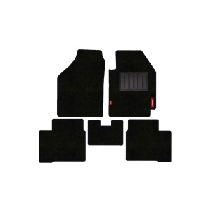 Elegant Miami Luxury Carpet Car Floor Mat Black Compatible With Tata Sumo Grand