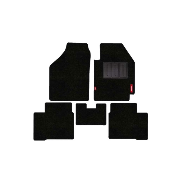 Elegant Miami Luxury Carpet Car Floor Mat Black Compatible With Volkswagen Taigun