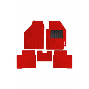 Elegant Miami Luxury Carpet Car Floor Mat Red Compatible With Mini Cooper