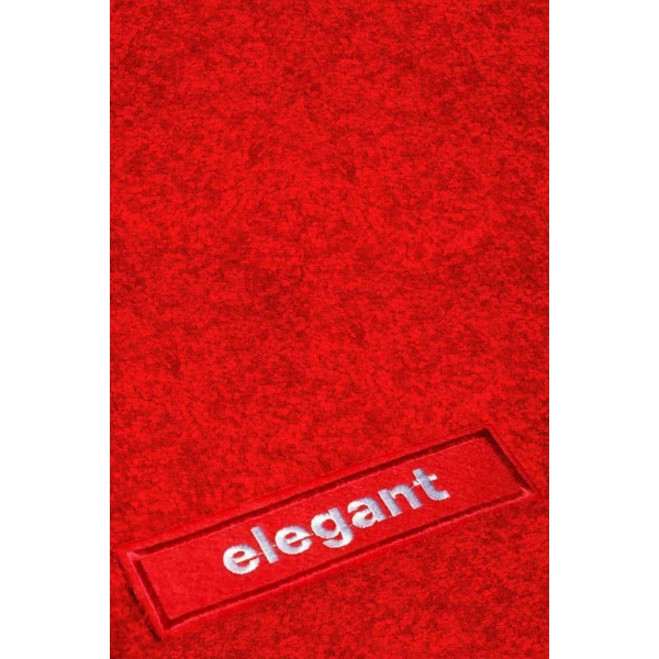 Elegant Miami Luxury Carpet Car Floor Mat Red Compatible With Mahindra Kuv100