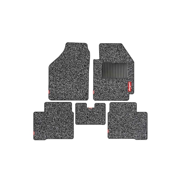 Elegant Spike Carpet Car Floor Mat Grey Compatible With Honda City 2014-2016