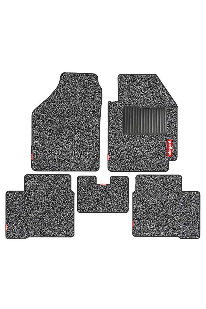 Elegant Spike Carpet Car Floor Mat Grey Compatible With Skoda Octavia