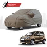 Polco Maruti Suzuki Wagon R Car Body Cover with Antenna Cover, Mirror Pockets and 100% Water Repellent (K-Series)