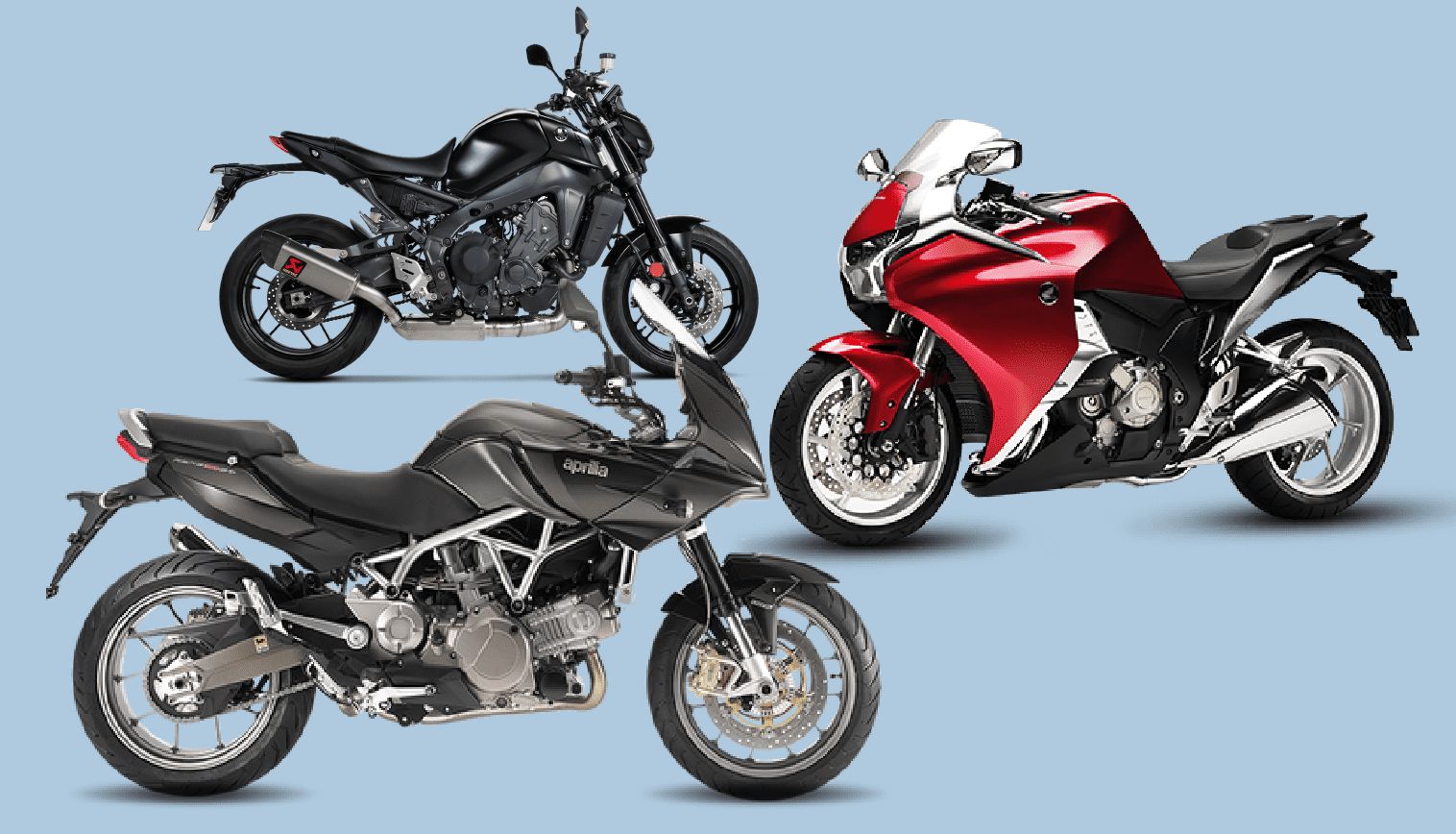 best automatic transmission bikes in India|Honda VFR 1200 F|Honda NC700X DCT|Yamaha MT-09|Harley Davidson LiveWire|Aprilia Mana 850 GT|KTM Freeride E|Honda Africa Twin|Zero SR/F