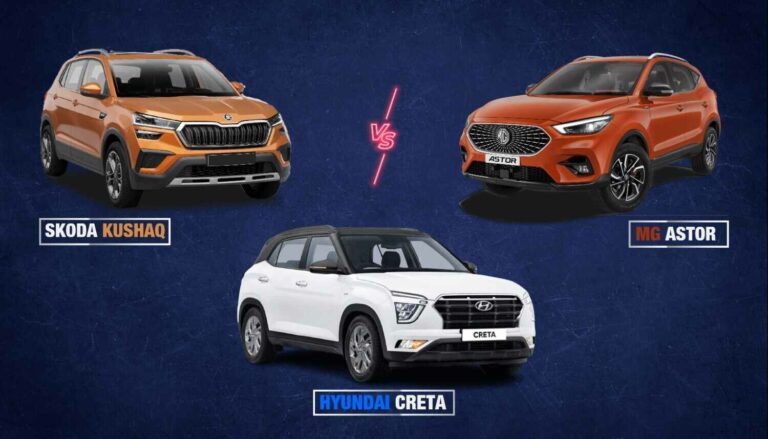 MG Astor Vs Hyundai Creta Vs Skoda Kushaq – Spec Comparison