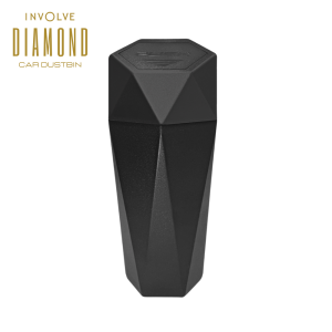 Involve Diamond Shape Car Dustbin/trash Can- Stylish and Convenient Garbage Bin/Waste Can for Your Vehicle | Portable Small Cup Holder Car Accessory Dustbin for Car Home and Office - Black