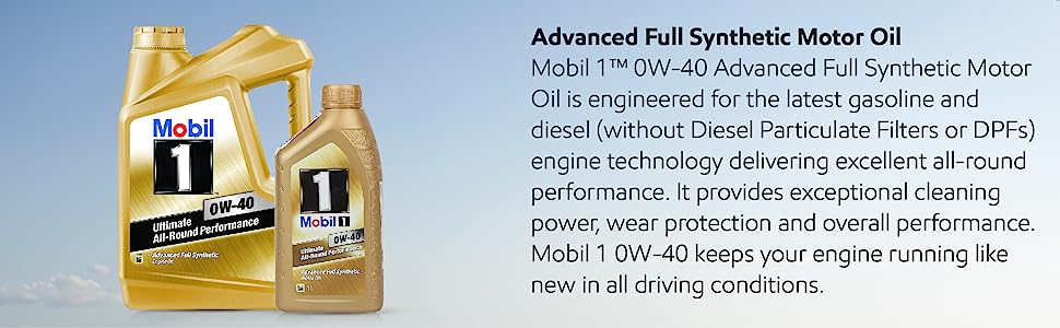 Mobil 1 0w-40 Advanced Synthentic engine oil 1L