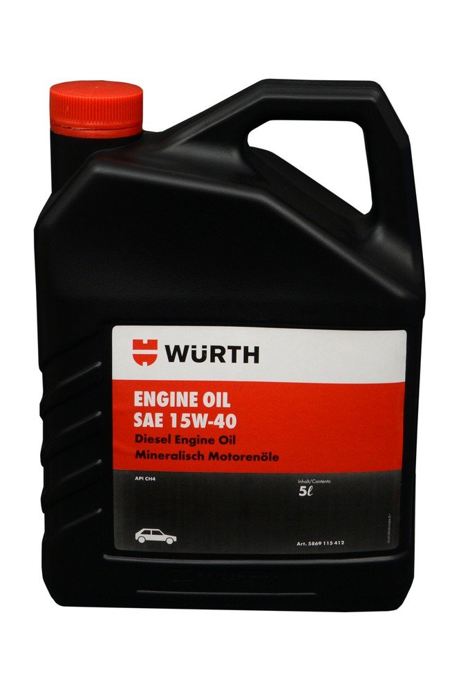 Wurth 15w-40 Diesel Car Engine Oil 5L